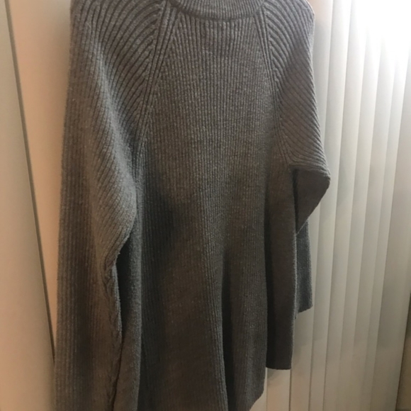 Style & CoMock Neck Lace-Up Ribbed Knit Sweater - Picture 6 of 6